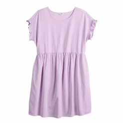 Women's Sonoma Goods For Life® Short Sleeve Popover Dress Brown -Sonoma Goods For Life shop unnamed file 8837