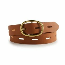 Women's Sonoma Goods For Life® Oval Buckle Belt Papaya -Sonoma Goods For Life shop unnamed file 8843