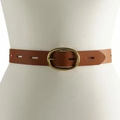 Women's Sonoma Goods For Life® Oval Buckle Belt Papaya -Sonoma Goods For Life shop unnamed file 8846
