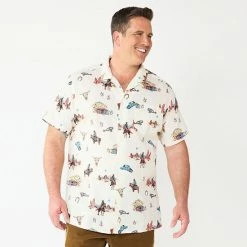 Big & Tall Sonoma Goods For Life® Camp Shirt Yellow Stripe -Sonoma Goods For Life shop unnamed file 8884