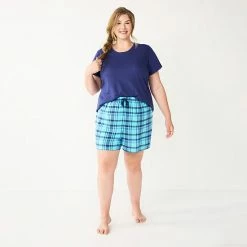 Plus Size Sonoma Goods For Life® Short Sleeve Pajama Top & Pajama Shorts Sleep Set Purple Color Pld 11 Plus Size Sonoma Goods For Life® Short Sleeve Pajama Top & Pajama Shorts Sleep Set Purple Color Pld -Sonoma Goods For Life shop unnamed file 8914