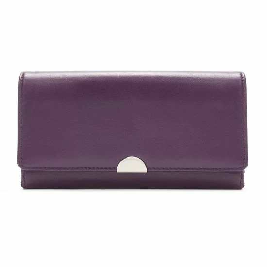 Sonoma Goods For Life® Lambskin Leather RFID-Blocking Full Clutch Plum 9 Sonoma Goods For Life® Lambskin Leather RFID-Blocking Full Clutch Plum - Image 7