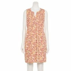 Women's Sonoma Goods For Life® Pintuck Linen-Blend Dress Black Floral -Sonoma Goods For Life shop unnamed file 8946