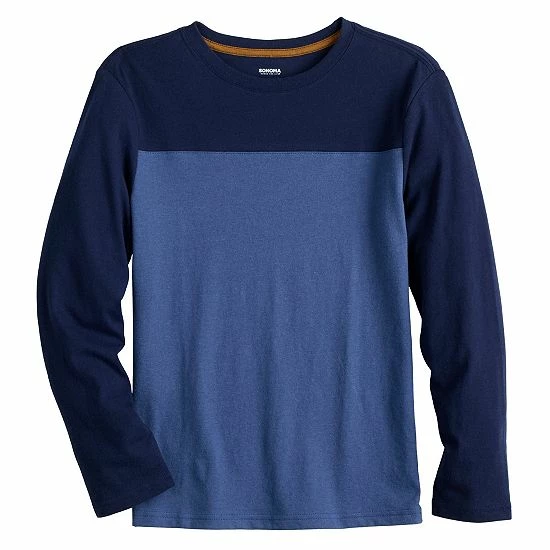 Kids 8-20 Sonoma Goods For Life® Everyday Colorblock Long Sleeve Tee Torch Gold 6 Kids 8-20 Sonoma Goods For Life® Everyday Colorblock Long Sleeve Tee Torch Gold - Image 4