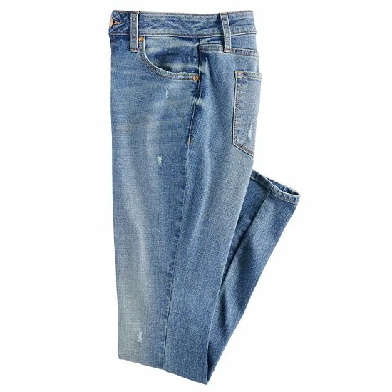 Women's Sonoma Goods For Life® Supersoft Stretch Midrise Skinny Jeans Wyatt Destructed 8 Women's Sonoma Goods For Life® Supersoft Stretch Midrise Skinny Jeans Wyatt Destructed - Image 6