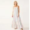 Women's Sonoma Goods For Life® Tiered Maxi Dress White Embroidery