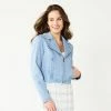 Women's Sonoma Goods For Life® X Lauren Lane Denim Jacket Light Blue Wash -Sonoma Goods For Life shop unnamed file 9076