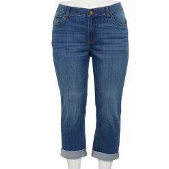 Plus Size Sonoma Goods For Life® Premium Rolled Cuff Capri Jeans Manor -Sonoma Goods For Life shop unnamed file 9084