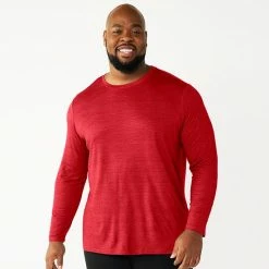 Big & Tall Sonoma Goods For Life® Lush Luxe Crewneck Tee Proteus Plum Space Dye -Sonoma Goods For Life shop unnamed file 9099