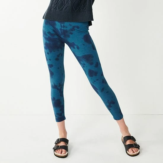 Women's Sonoma Goods For Life® High-Waisted Ankle Leggings Blue Ditsy 7 Women's Sonoma Goods For Life® High-Waisted Ankle Leggings Blue Ditsy - Image 5