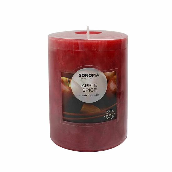 Sonoma Goods For Life® Apple Spice 12.83-oz. Pillar Candle 3 Sonoma Goods For Life® Apple Spice 12.83-oz. Pillar Candle