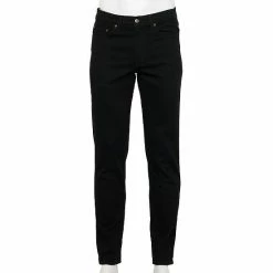 Men's Sonoma Goods For Life® Slim-Fit Whiskered Jeans Medium Wash Rip Repair