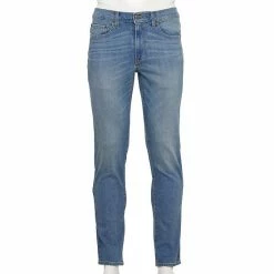 Men's Sonoma Goods For Life® Slim-Fit Whiskered Jeans Medium Wash Rip Repair -Sonoma Goods For Life shop unnamed file 9142