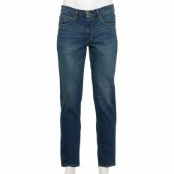 Men's Sonoma Goods For Life® Slim-Fit Whiskered Jeans Medium Wash Rip Repair -Sonoma Goods For Life shop unnamed file 9145