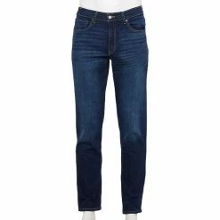 Men's Sonoma Goods For Life® Slim-Fit Whiskered Jeans Medium Wash Rip Repair -Sonoma Goods For Life shop unnamed file 9147
