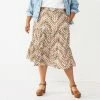 Plus Size Sonoma Goods For Life® Tiered Midi Skirt Multi Stripe -Sonoma Goods For Life shop unnamed file 9153