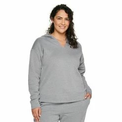 Petite Plus Size Sonoma Goods For Life® Fleece Hoodie Sweatshirt Camo Floral -Sonoma Goods For Life shop unnamed file 9171