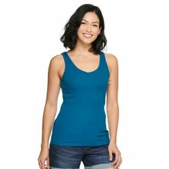 Petite Sonoma Goods For Life® Everyday Rib Tank Black -Sonoma Goods For Life shop unnamed file 9192