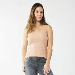 Petite Sonoma Goods For Life® Everyday Rib Tank Black -Sonoma Goods For Life shop unnamed file 9194