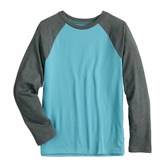 Kids 8-20 Sonoma Goods For Life® Everyday Raglan Tee In Regular & Husky Steel Beam 3 Kids 8-20 Sonoma Goods For Life® Everyday Raglan Tee In Regular & Husky Steel Beam