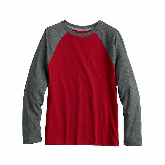 Kids 8-20 Sonoma Goods For Life® Everyday Raglan Tee In Regular & Husky Steel Beam 4 Kids 8-20 Sonoma Goods For Life® Everyday Raglan Tee In Regular & Husky Steel Beam - Image 2