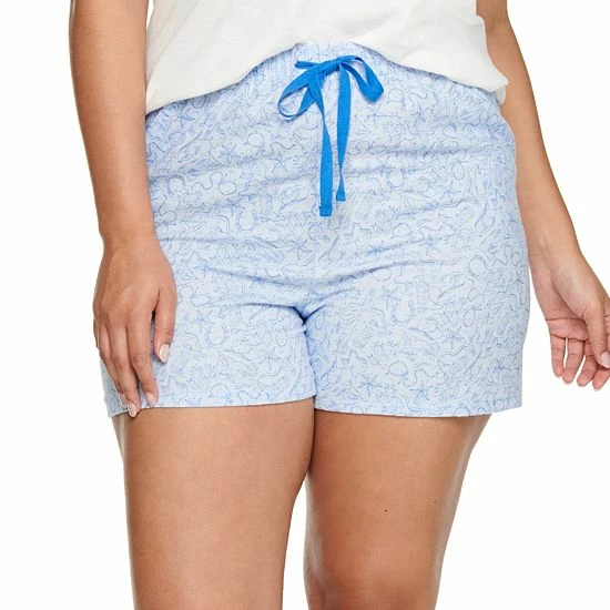 Plus Size Sonoma Goods For Life® Flannel Pajama Shorts Teal Plaid 5 Plus Size Sonoma Goods For Life® Flannel Pajama Shorts Teal Plaid - Image 3