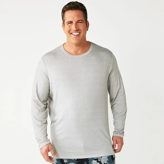 Big & Tall Sonoma Goods For Life® Lush Luxe Crewneck Tee Grey Sd 10 Big & Tall Sonoma Goods For Life® Lush Luxe Crewneck Tee Grey Sd - Image 8