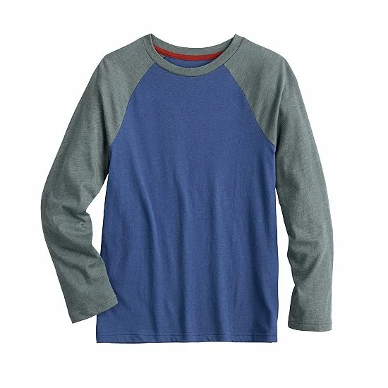 Kids 8-20 Sonoma Goods For Life® Everyday Raglan Tee In Regular & Husky Steel Beam 8 Kids 8-20 Sonoma Goods For Life® Everyday Raglan Tee In Regular & Husky Steel Beam - Image 6