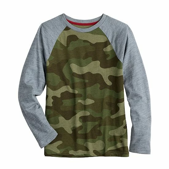 Kids 8-20 Sonoma Goods For Life® Everyday Raglan Tee In Regular & Husky Steel Beam 9 Kids 8-20 Sonoma Goods For Life® Everyday Raglan Tee In Regular & Husky Steel Beam - Image 7