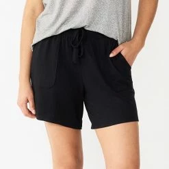 Women's Sonoma Goods For Life® Essential Bermuda Pajama Shorts Mineral Black -Sonoma Goods For Life shop unnamed file 9267