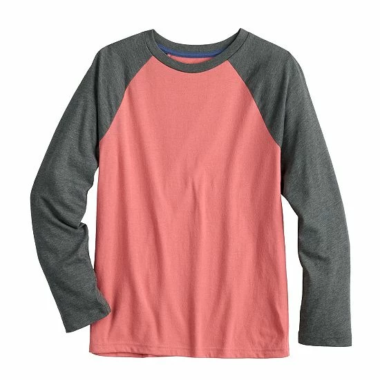 Kids 8-20 Sonoma Goods For Life® Everyday Raglan Tee In Regular & Husky Steel Beam 11 Kids 8-20 Sonoma Goods For Life® Everyday Raglan Tee In Regular & Husky Steel Beam - Image 9
