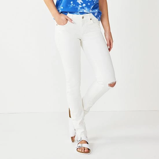 Women's Sonoma Goods For Life® Supersoft Stretch Midrise Skinny Jeans Wyatt Destructed 11 Women's Sonoma Goods For Life® Supersoft Stretch Midrise Skinny Jeans Wyatt Destructed - Image 9