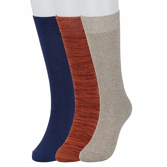 Men's Sonoma Goods For Life® 3-pack Marled Crew Socks White Rust Denim 4 Men's Sonoma Goods For Life® 3-pack Marled Crew Socks White Rust Denim - Image 2
