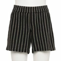 Women's Sonoma Goods For Life® 5" Pull-On Easy Shorts Rust Stripe