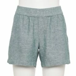 Women's Sonoma Goods For Life® 5" Pull-On Easy Shorts Rust Stripe -Sonoma Goods For Life shop unnamed file 9330