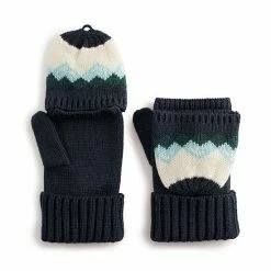 Sonoma Goods For Life® Flip Top Men's Mittens Solid Black -Sonoma Goods For Life shop unnamed file 9353