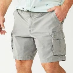 Big & Tall Sonoma Goods For Life® 10" Everyday Cargo Shorts English Elm -Sonoma Goods For Life shop unnamed file 9379