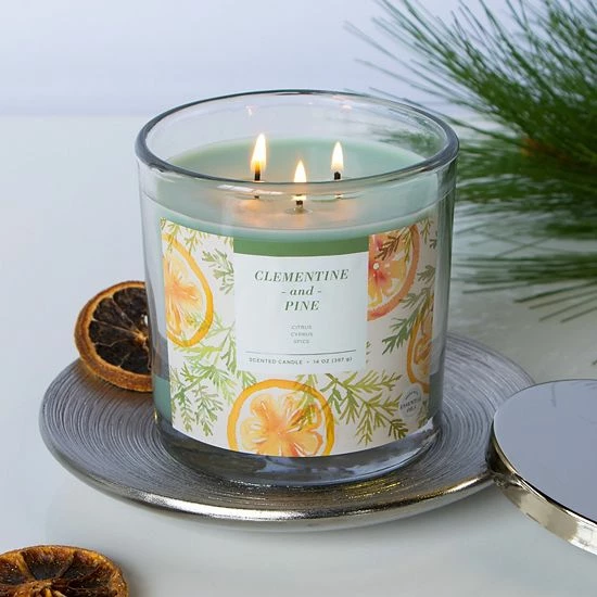 Sonoma Goods For Life® Clementine & Pine 14-oz. Candle Jar 4 Sonoma Goods For Life® Clementine & Pine 14-oz. Candle Jar - Image 2