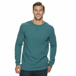 Big & Tall Sonoma Goods For Life® Modern-Fit Thermal Crewneck Pullover Dark Blue -Sonoma Goods For Life shop unnamed file 946