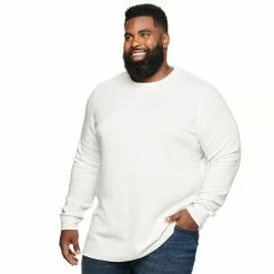 Big & Tall Sonoma Goods For Life® Modern-Fit Thermal Crewneck Pullover Dark Blue -Sonoma Goods For Life shop unnamed file 947