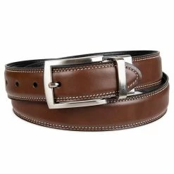 Sonoma Goods For Life® Feather-Edge Stitched Reversible Belt - Men Brown Black Reversible