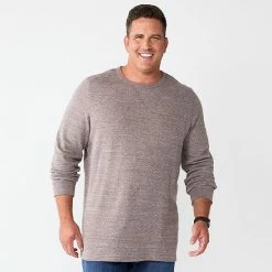 Big & Tall Sonoma Goods For Life® Modern-Fit Thermal Crewneck Pullover Dark Blue -Sonoma Goods For Life shop unnamed file 950