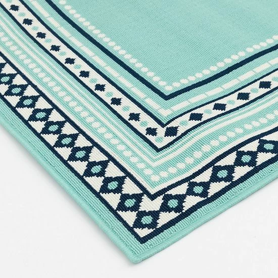 Sonoma Goods For Life® Framed Border Indoor Outdoor Rug Red 7 Sonoma Goods For Life® Framed Border Indoor Outdoor Rug Red - Image 5