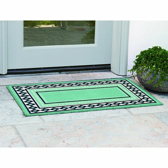 Sonoma Goods For Life® Framed Border Indoor Outdoor Rug Red 8 Sonoma Goods For Life® Framed Border Indoor Outdoor Rug Red - Image 6