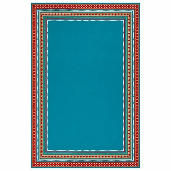 Sonoma Goods For Life® Framed Border Indoor Outdoor Rug Red 12 Sonoma Goods For Life® Framed Border Indoor Outdoor Rug Red - Image 10