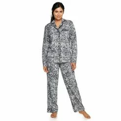Petite Sonoma Goods For Life® Velour Long Sleeve Pajama Shirt & Pajama Pants Sleep Set Navy Fairisle -Sonoma Goods For Life shop unnamed file 9542