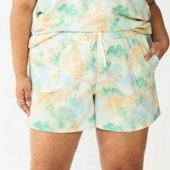 Plus Size Sonoma Goods For Life® Drawstring Fleece Shorts Blue Cloud Dye -Sonoma Goods For Life shop unnamed file 9592