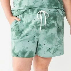 Plus Size Sonoma Goods For Life® Drawstring Fleece Shorts Blue Cloud Dye -Sonoma Goods For Life shop unnamed file 9594