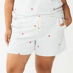 Plus Size Sonoma Goods For Life® Drawstring Fleece Shorts Blue Cloud Dye -Sonoma Goods For Life shop unnamed file 9595