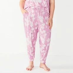 Plus Size Sonoma Goods For Life® Essential Banded Bottom Pajama Pants Purple Dye -Sonoma Goods For Life shop unnamed file 9602